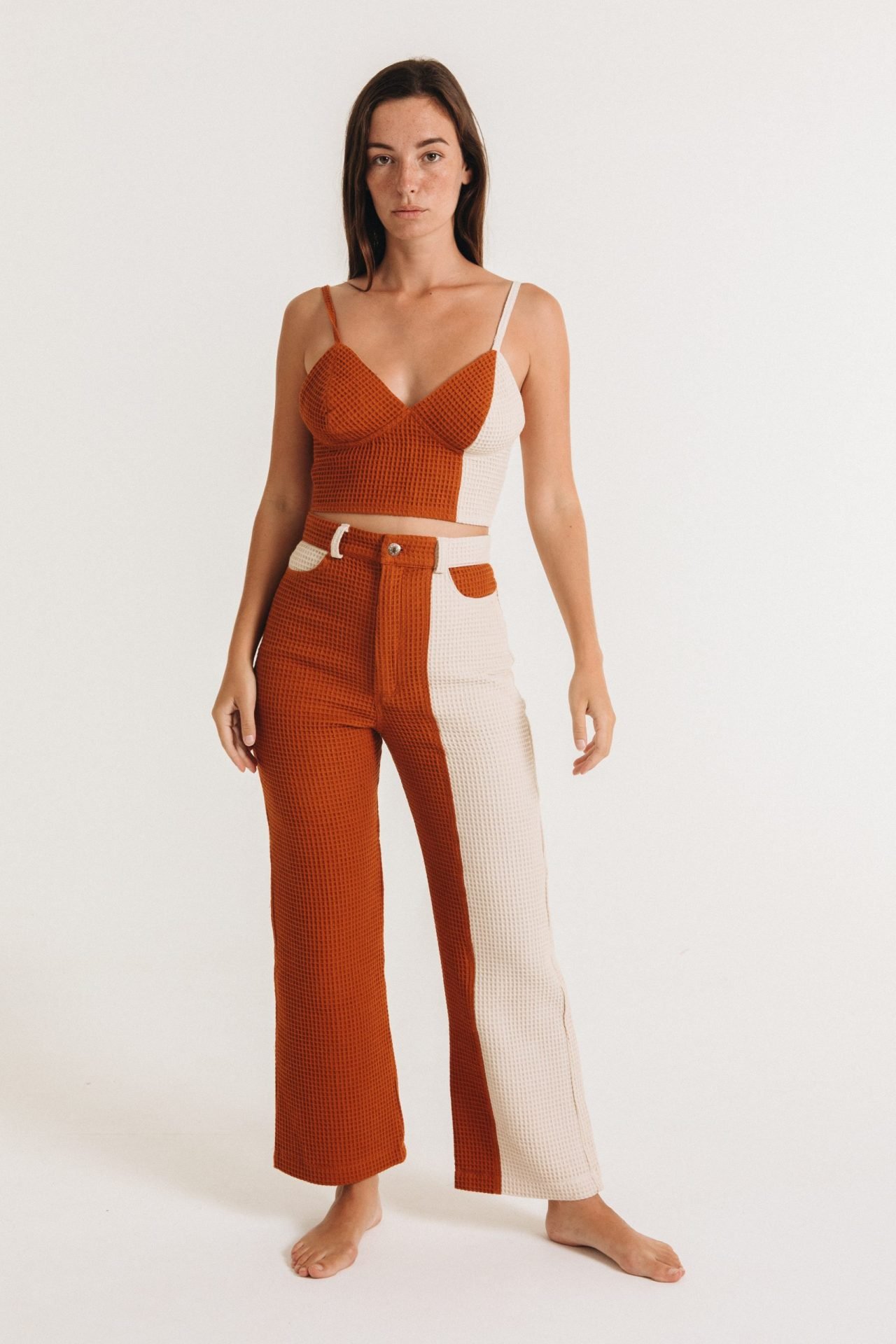 Sea Waffle Top / Two Tone