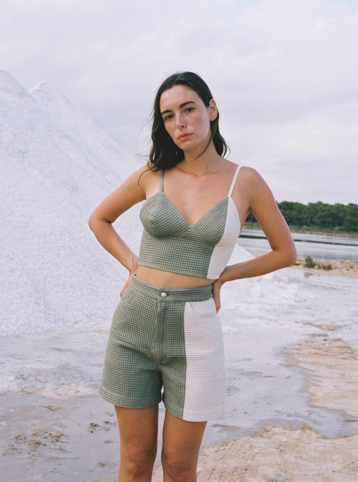Sea Waffle Top / Two Tone